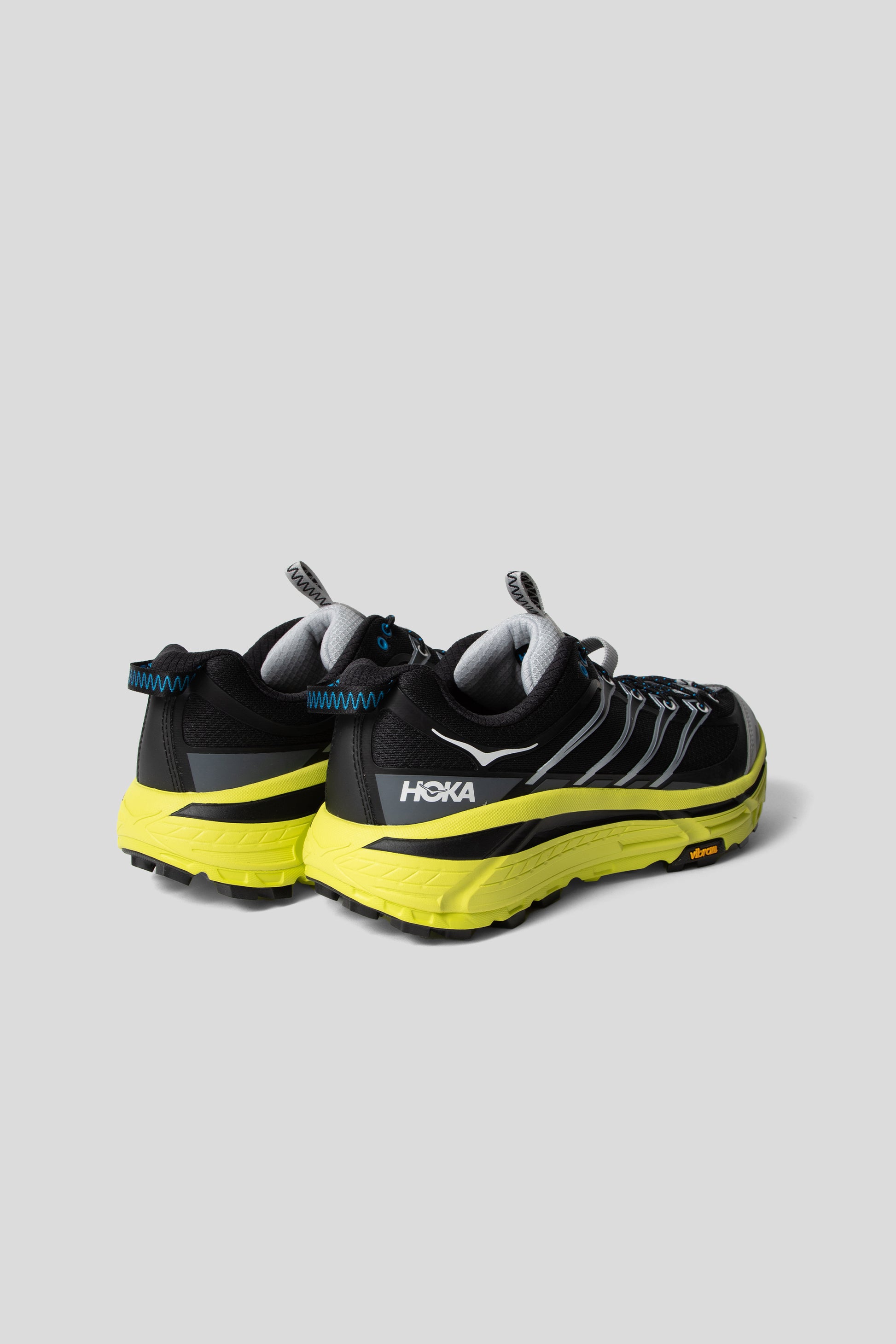 Hoka All Gender Mafate Three2 in Black/Hoka Citrus