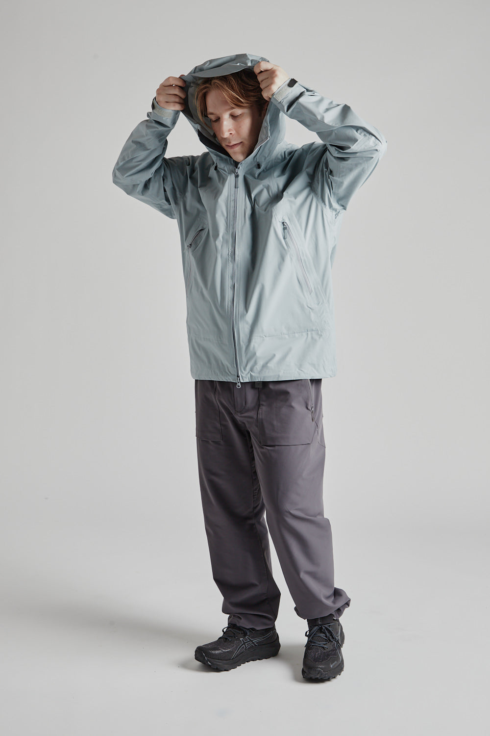 Allterrain Pertex Light Shell Jacket in Light Gray