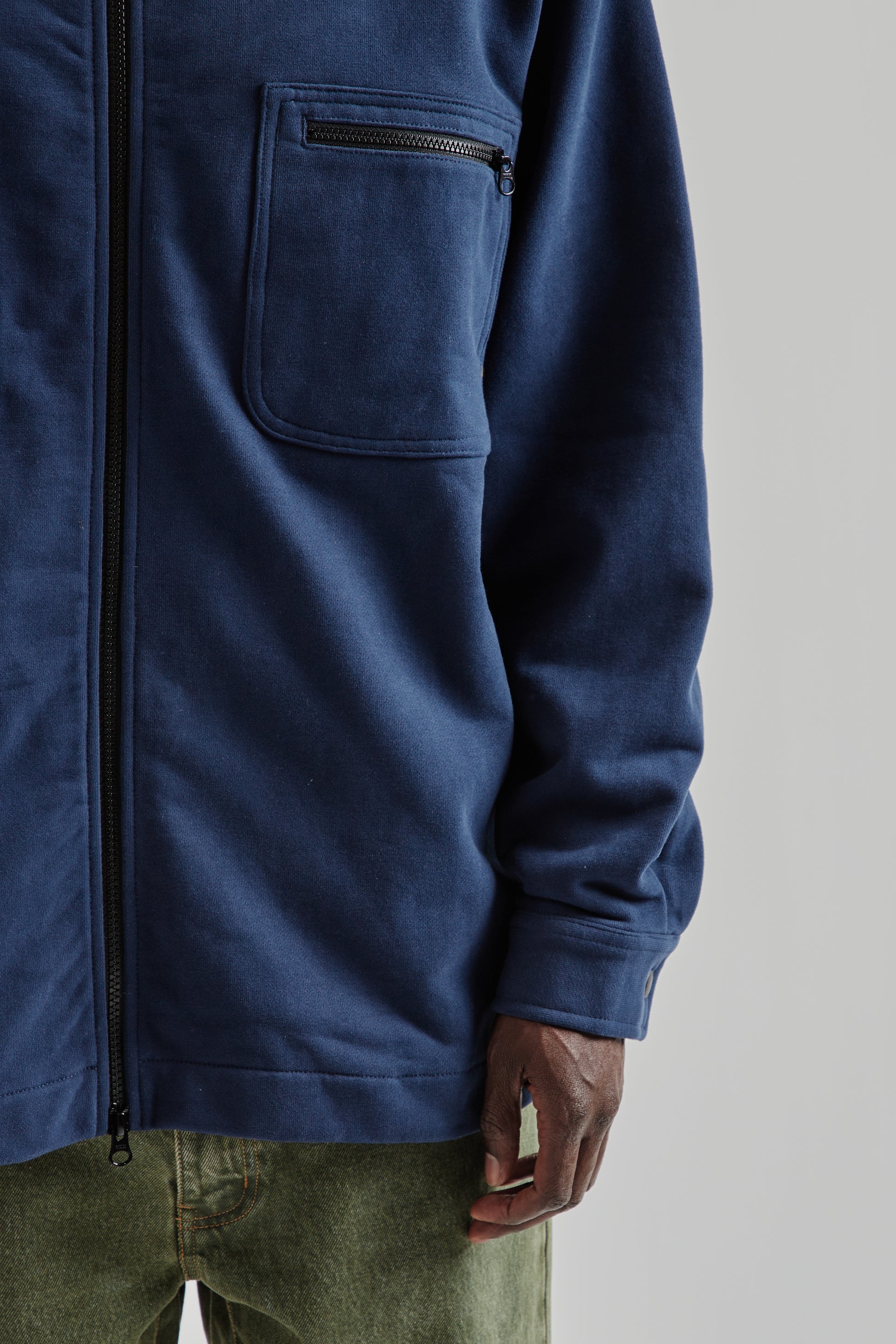 Adsum SS25 Fleece Overshirt Dark Navy 8