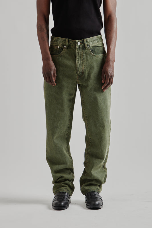 Adsum SS25 Relaxed Fit OD Denim OD Green 2