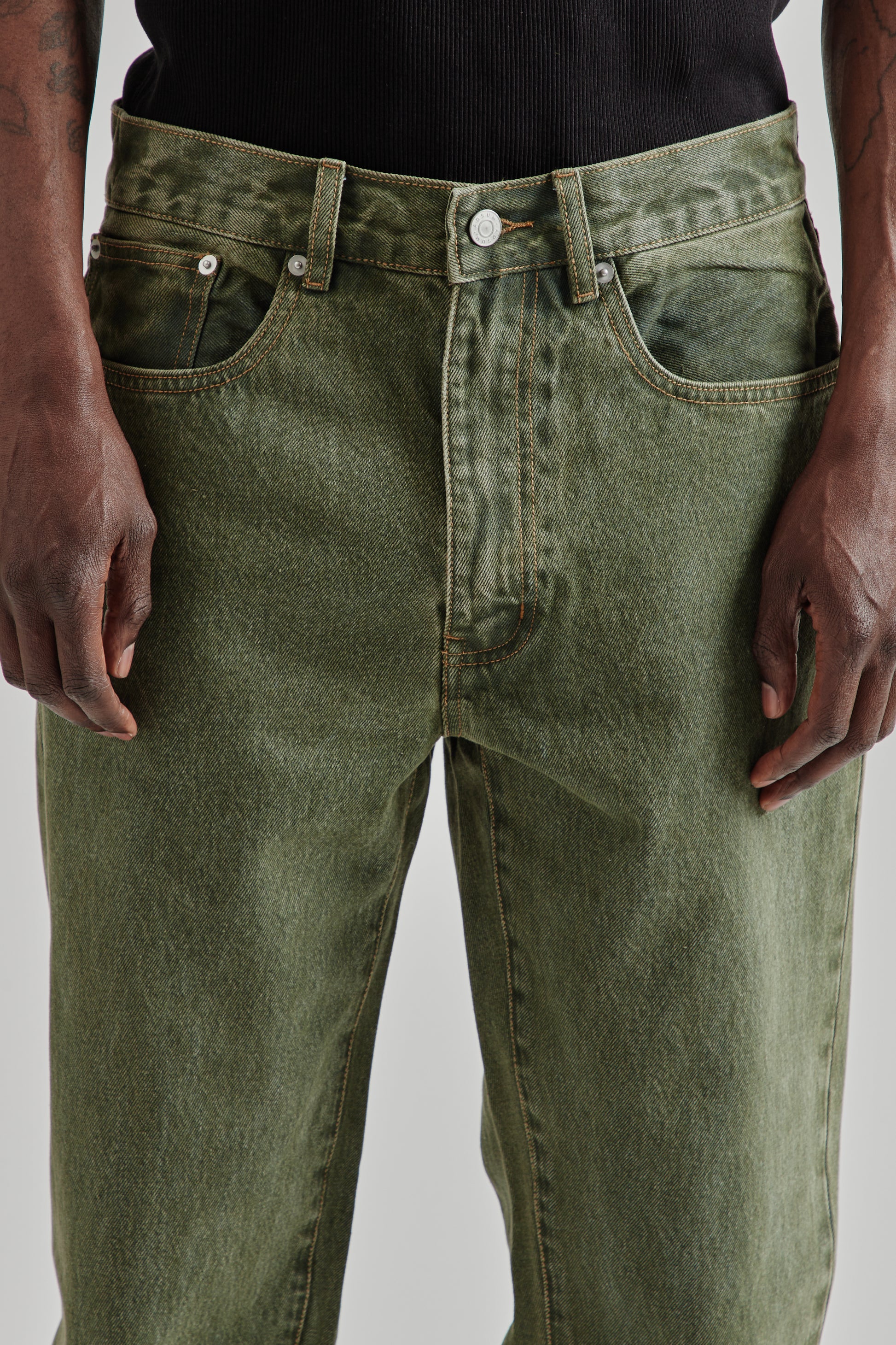 Adsum SS25 Relaxed Fit OD Denim OD Green 6