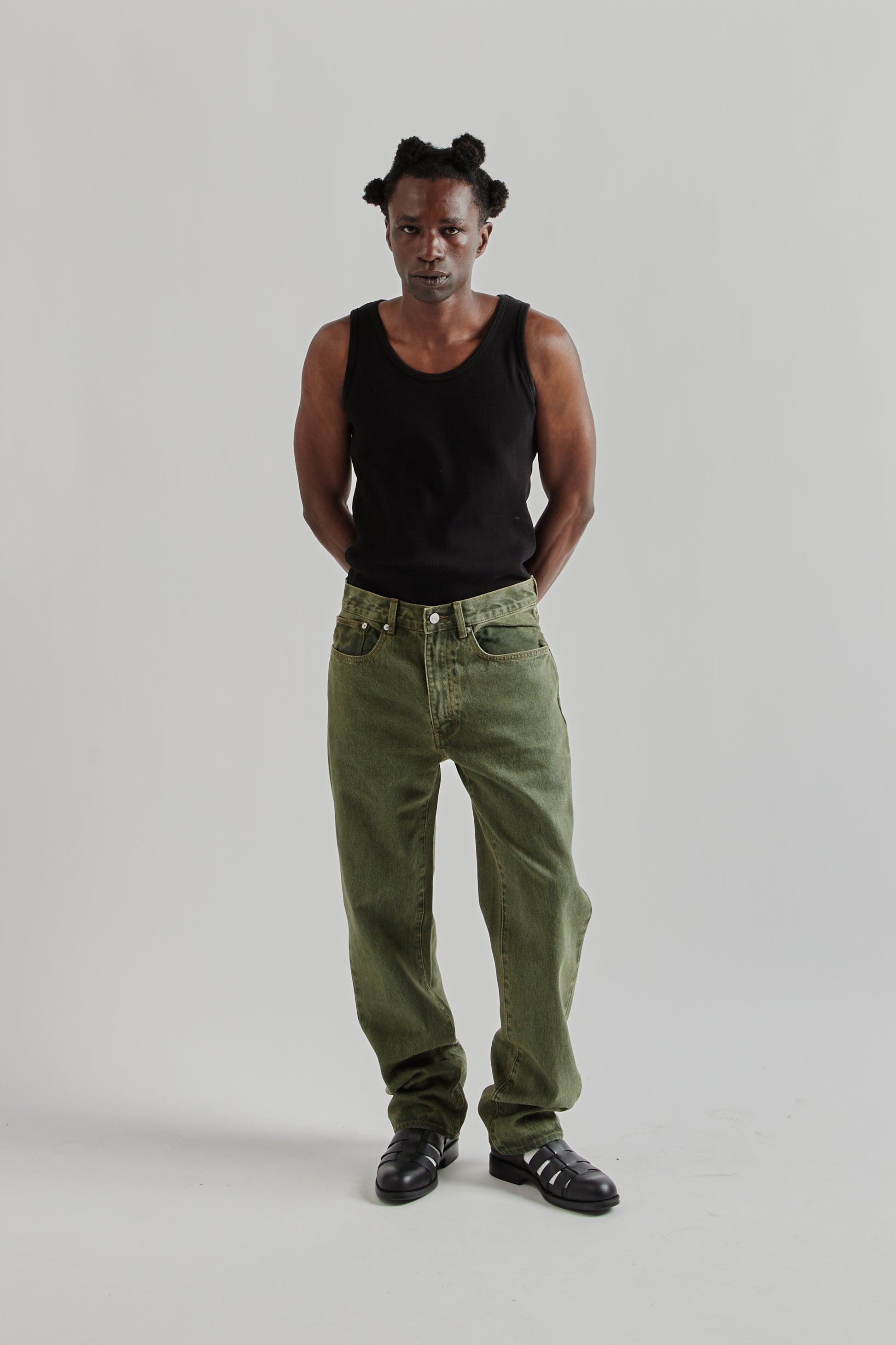 Adsum SS25 Relaxed Fit OD Denim OD Green 9