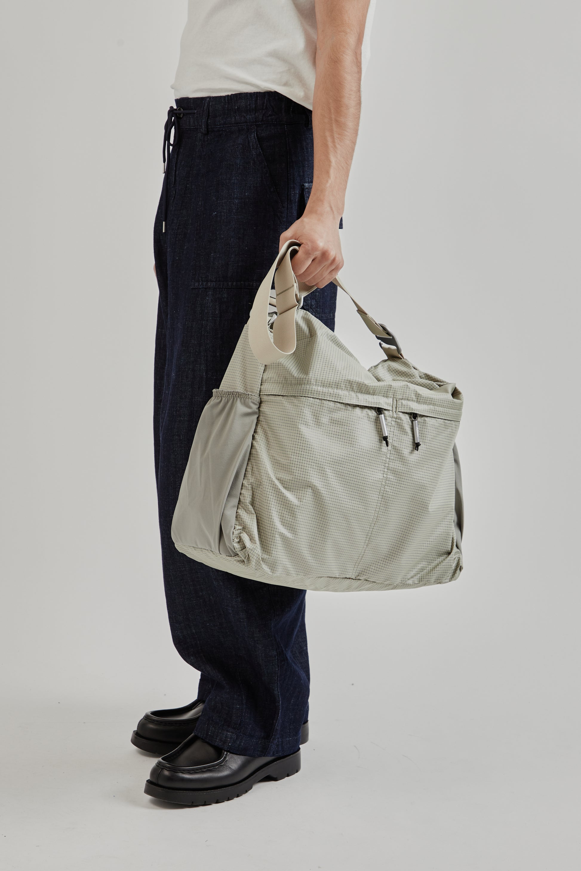 Adsum SS25 XL Zip Tote Nylon Grey 1