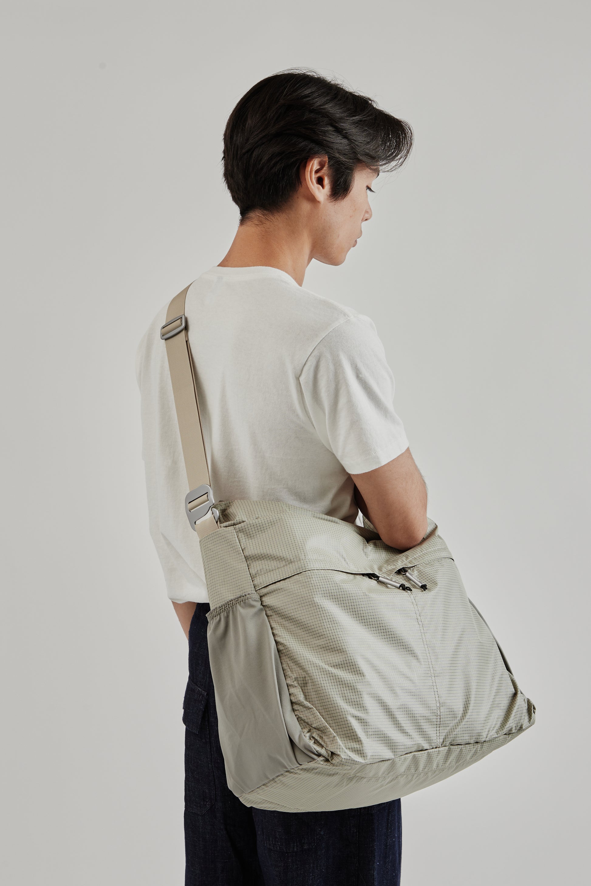 Adsum SS25 XL Zip Tote Nylon Grey 2