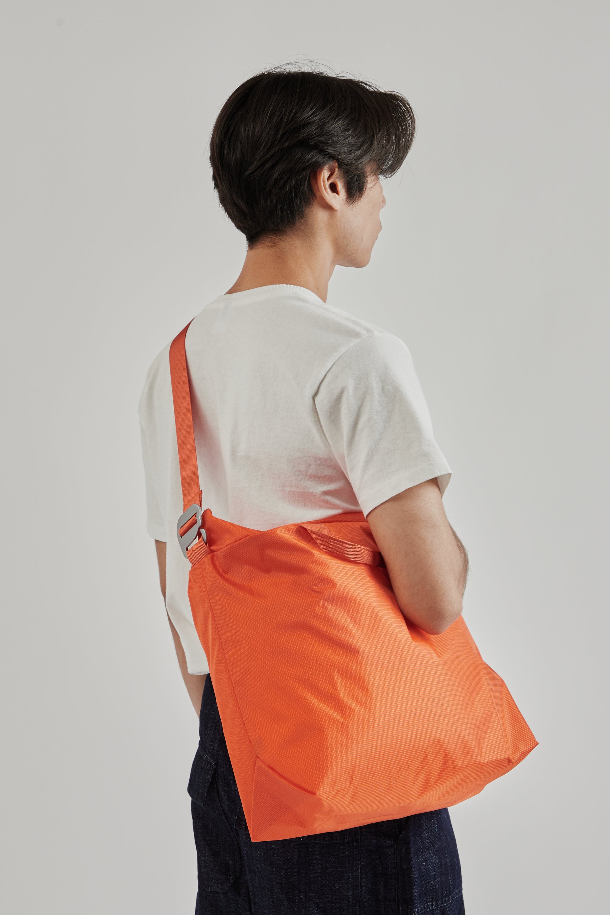 Adsum SS25 Zip Tote Nylon Orange 4
