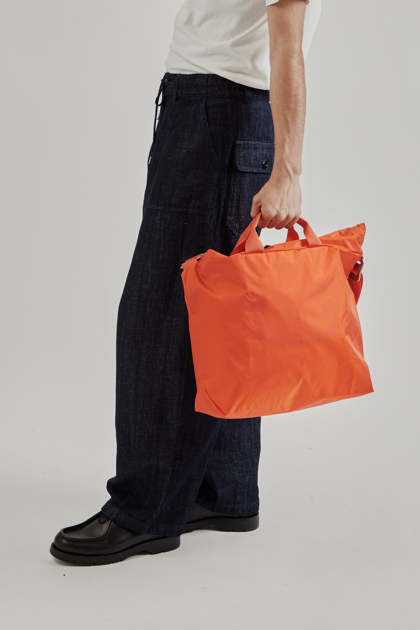 Adsum SS25 Zip Tote Nylon Orange 5
