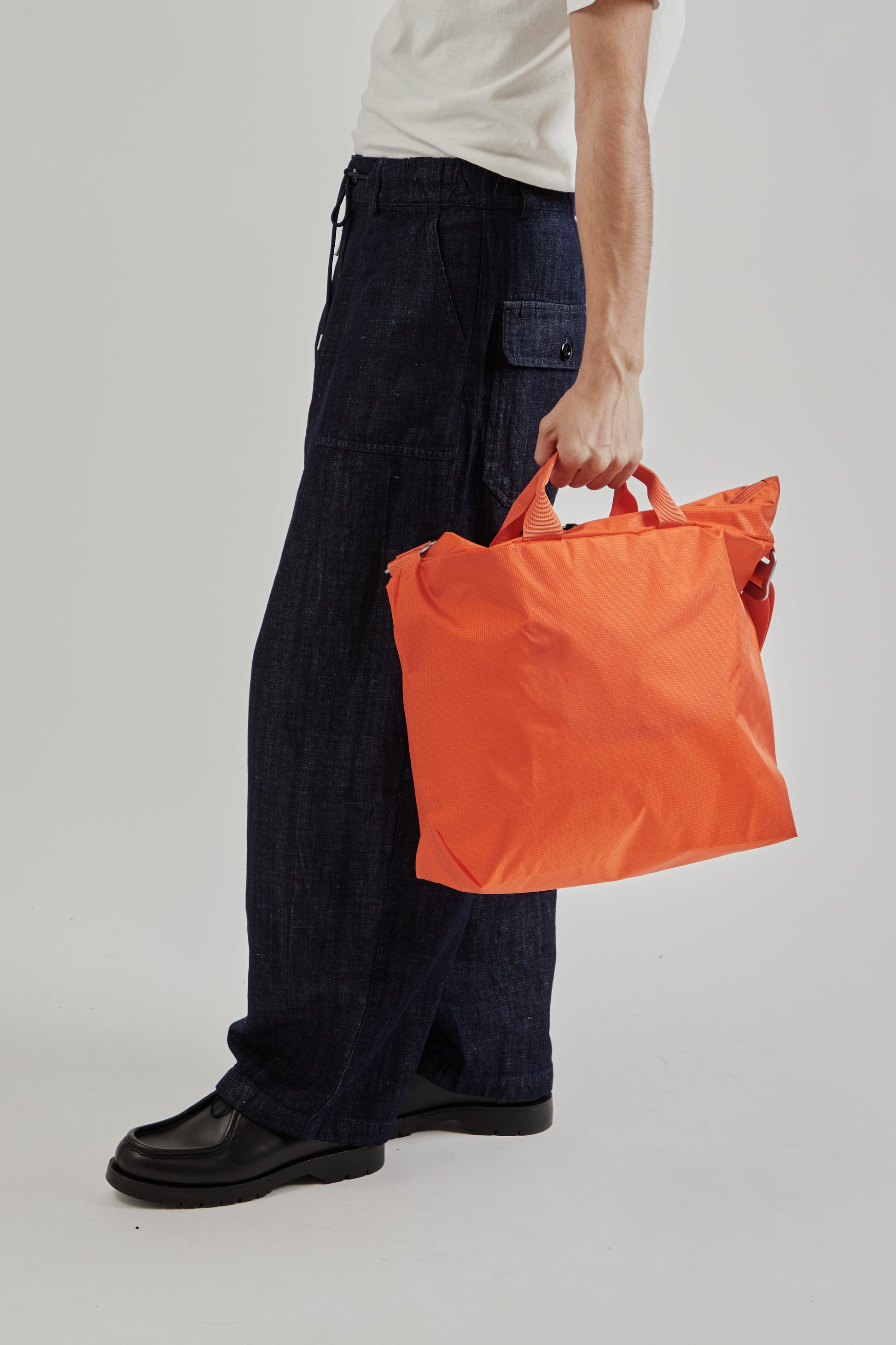 Adsum SS25 Zip Tote Nylon Orange 5