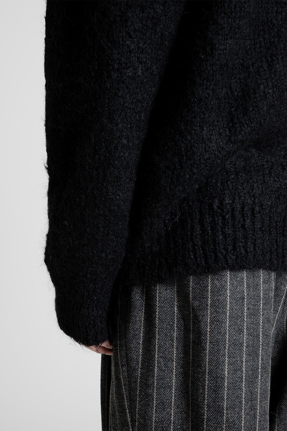 Amomento Grandpa Cardigan in Black