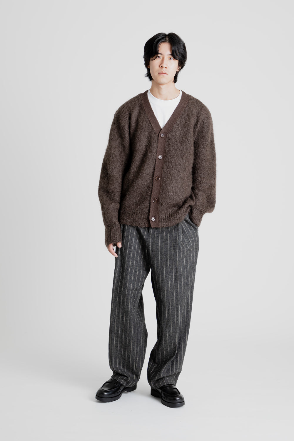Amomento Grandpa Cardigan in Brown