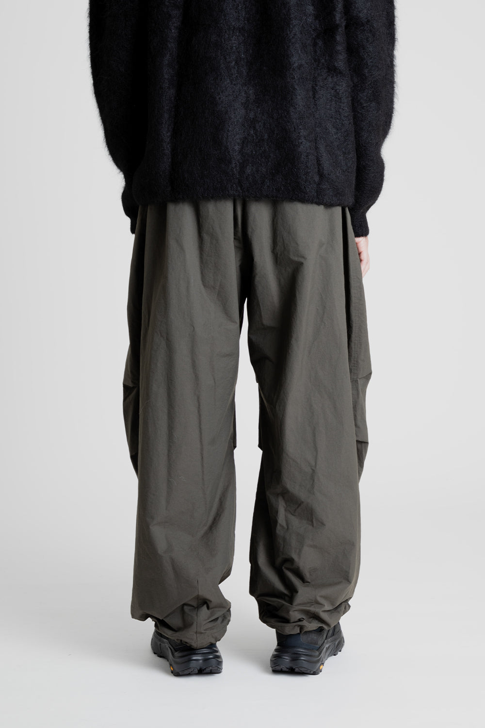 Amomento Coton Nylon Fatigue Pants in Dark Brown