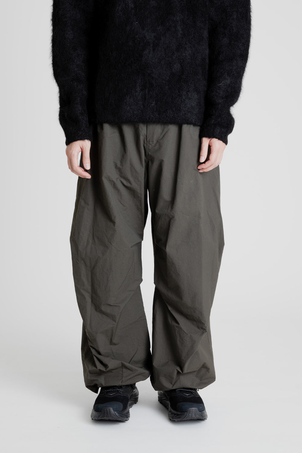 Amomento Coton Nylon Fatigue Pants in Dark Brown