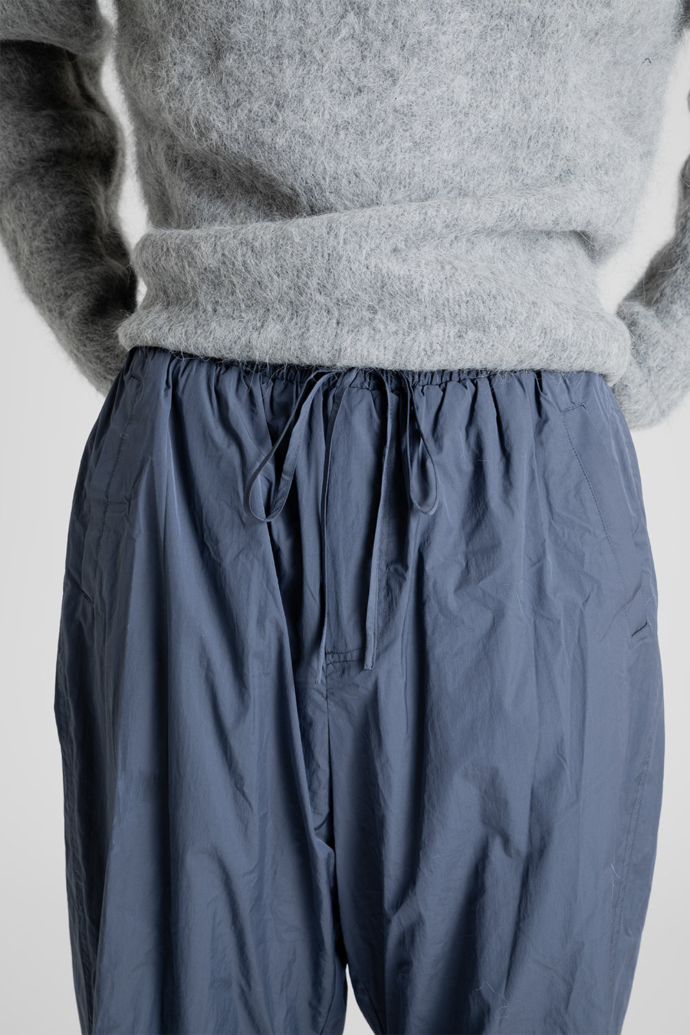 Amomento Padded Shirring Pants in Charcoal