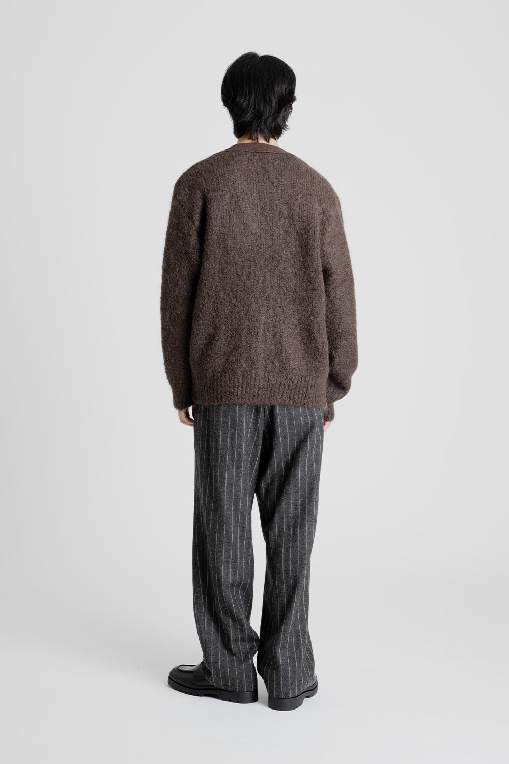 Amomento Wool Stripes Martin Pants in Grey