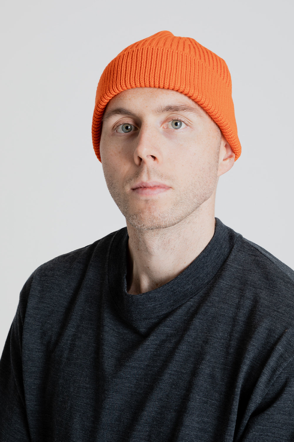 Andersen-Andersen Short Beanie in Orange