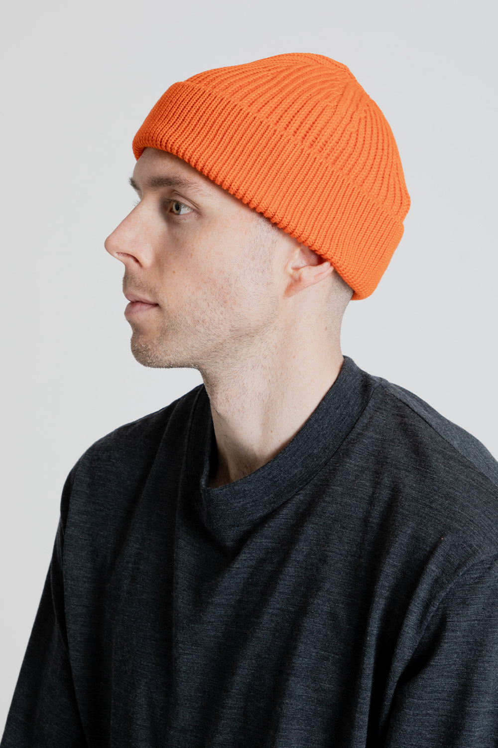 Andersen-Andersen Short Beanie in Orange