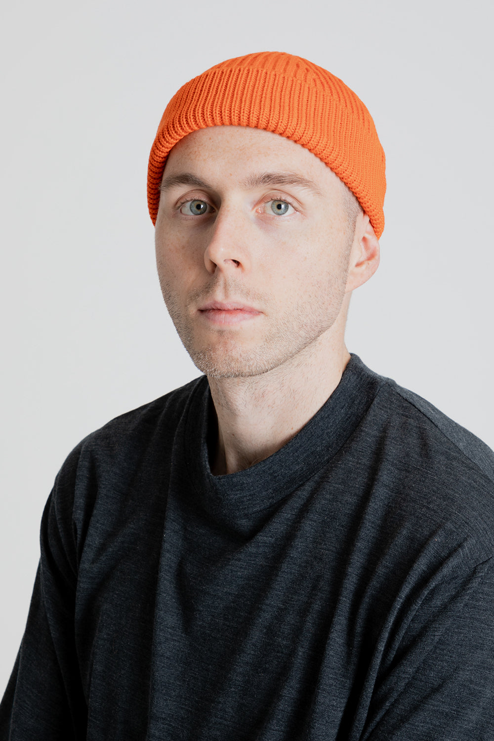 Andersen-Andersen Short Beanie in Orange