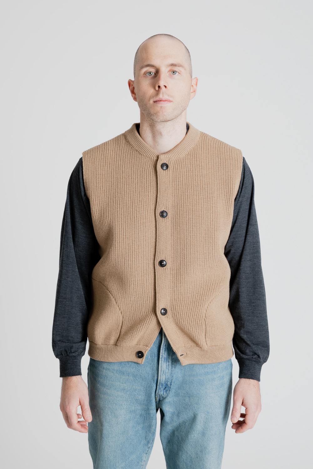 Old Guernsey Wool Sweater by Bridgedale - トップス