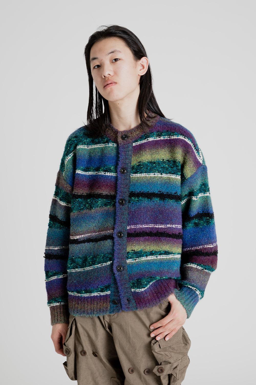 Andersson Bell Torest Intarsia Cardigan in Multi