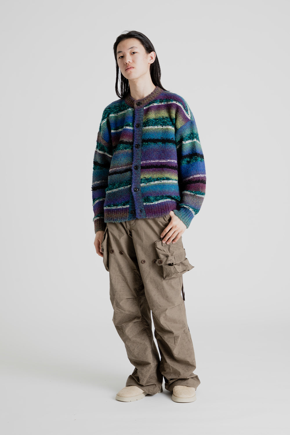 Andersson Bell Torest Intarsia Cardigan in Multi