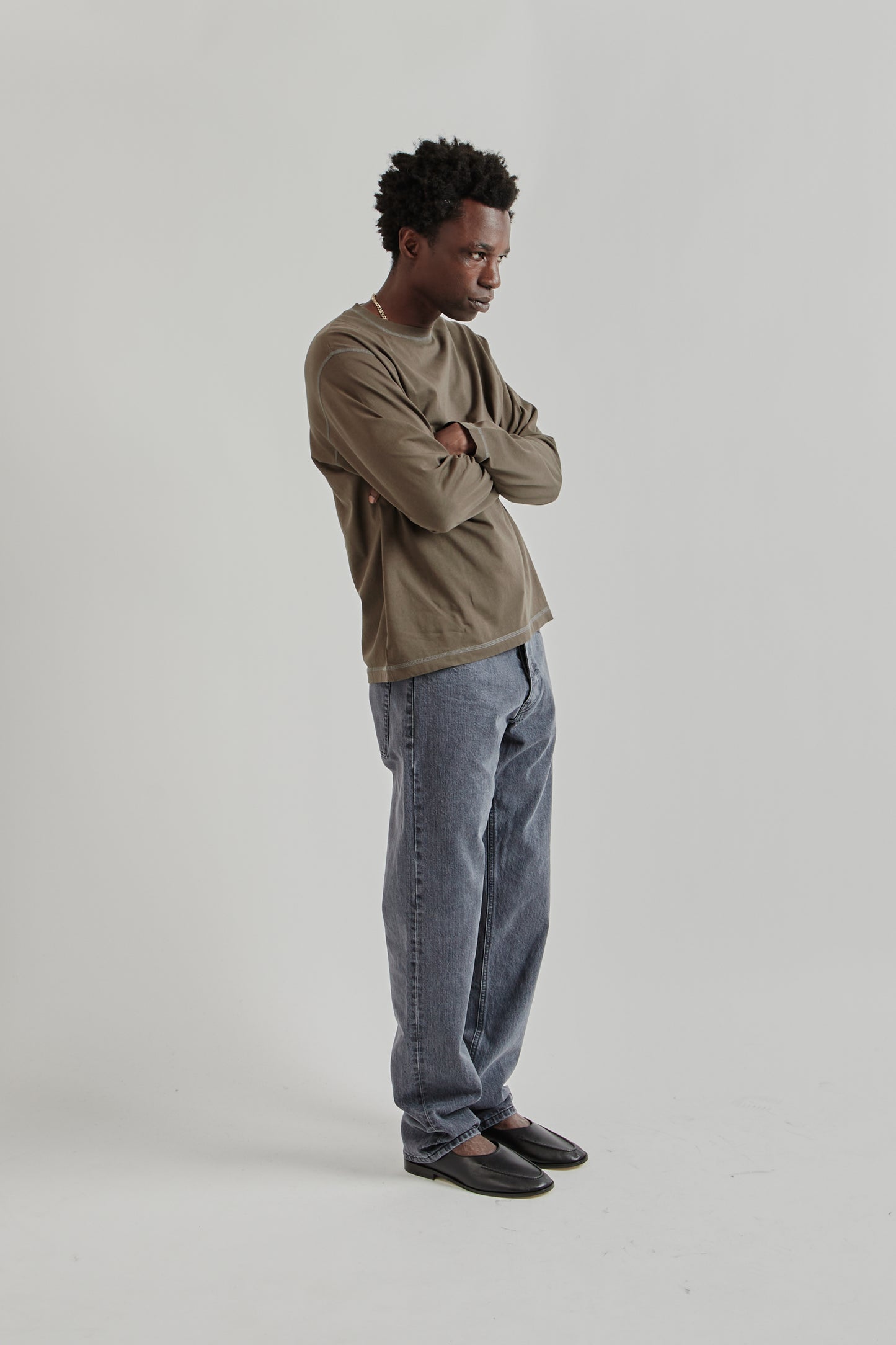 Another Aspect FW25 Another TShirt 3.0 Brown Navy 12
