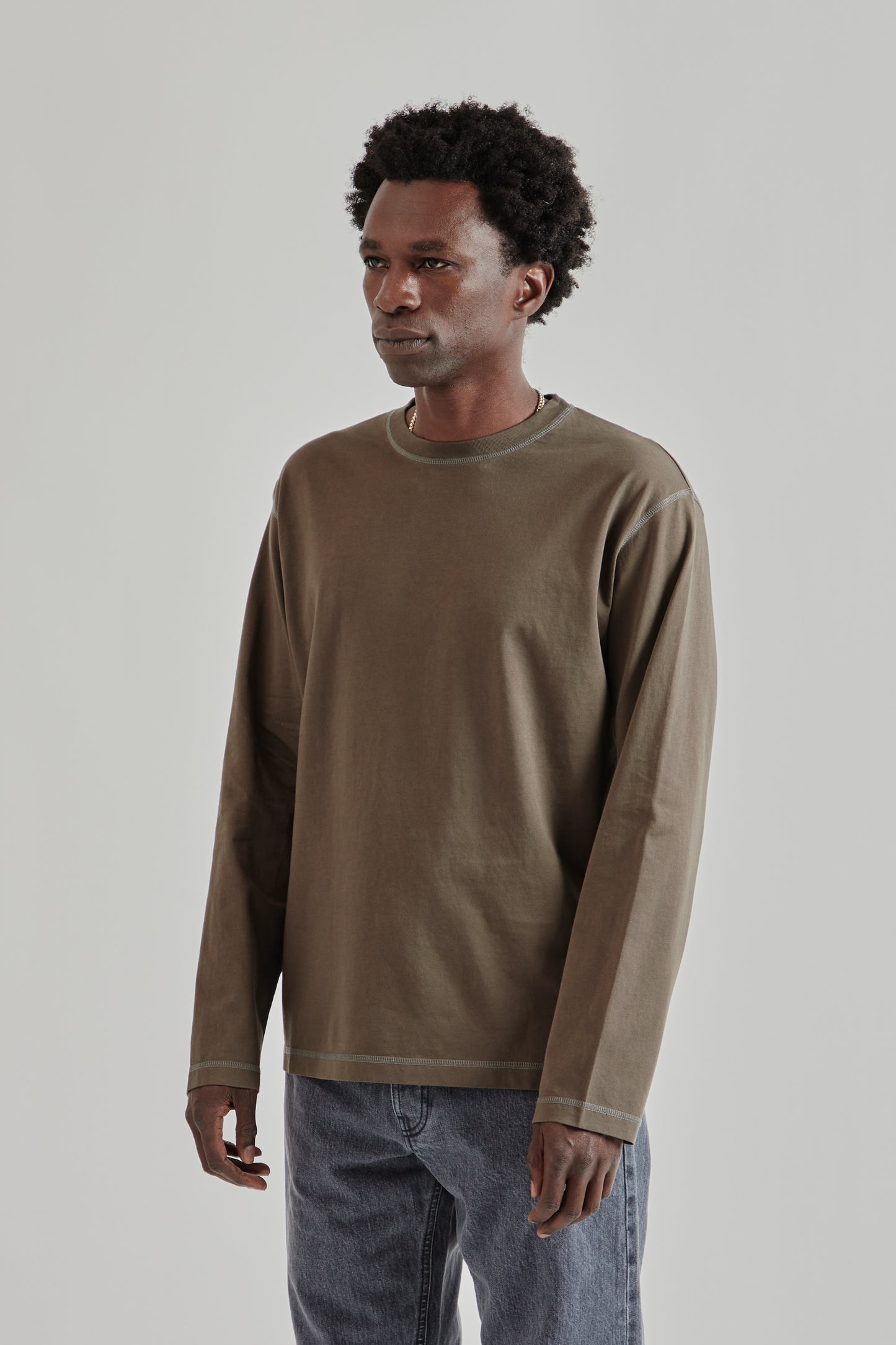 Another Aspect FW25 Another TShirt 3.0 Brown Navy 3