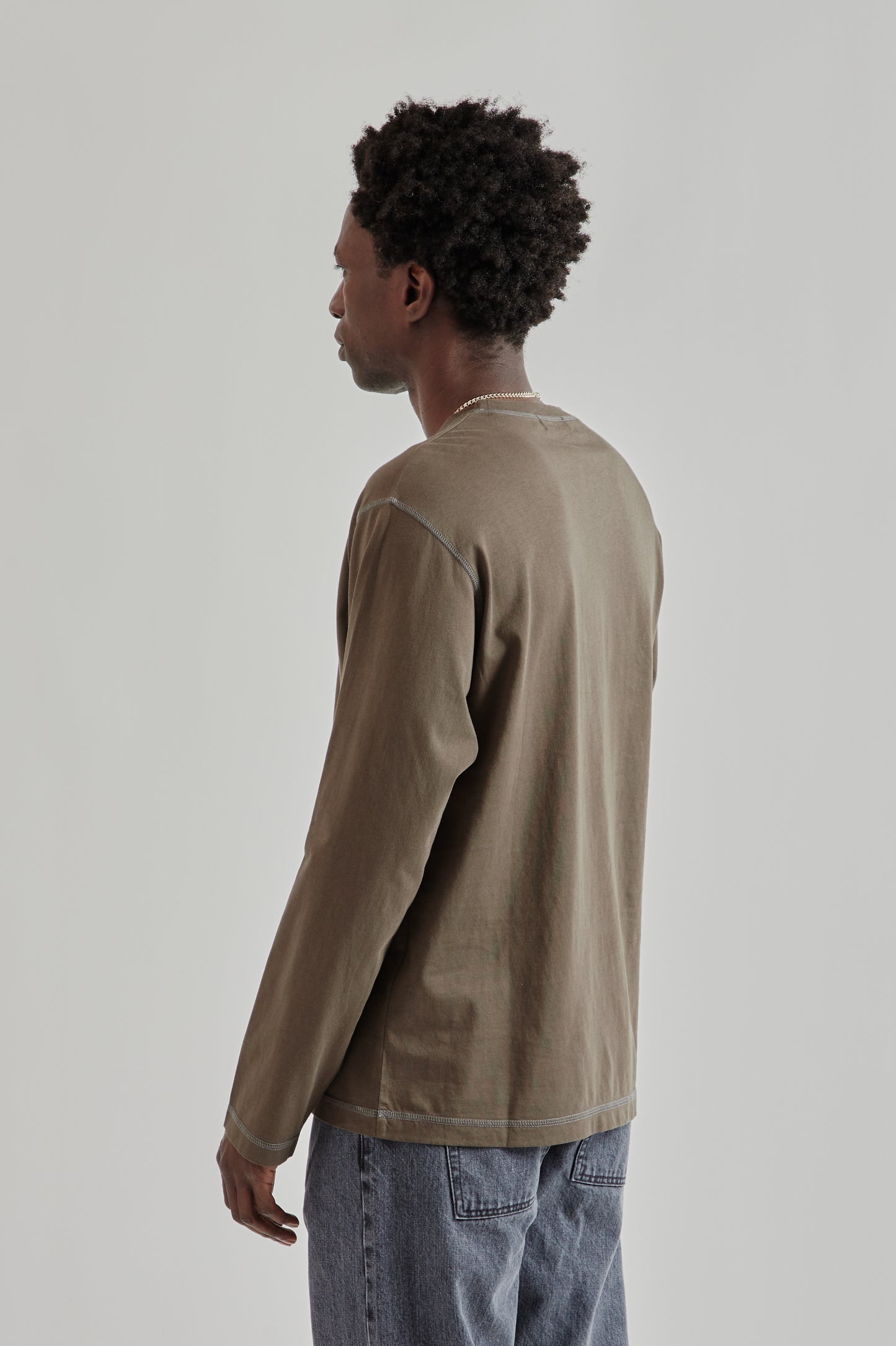 Another Aspect FW25 Another TShirt 3.0 Brown Navy 4