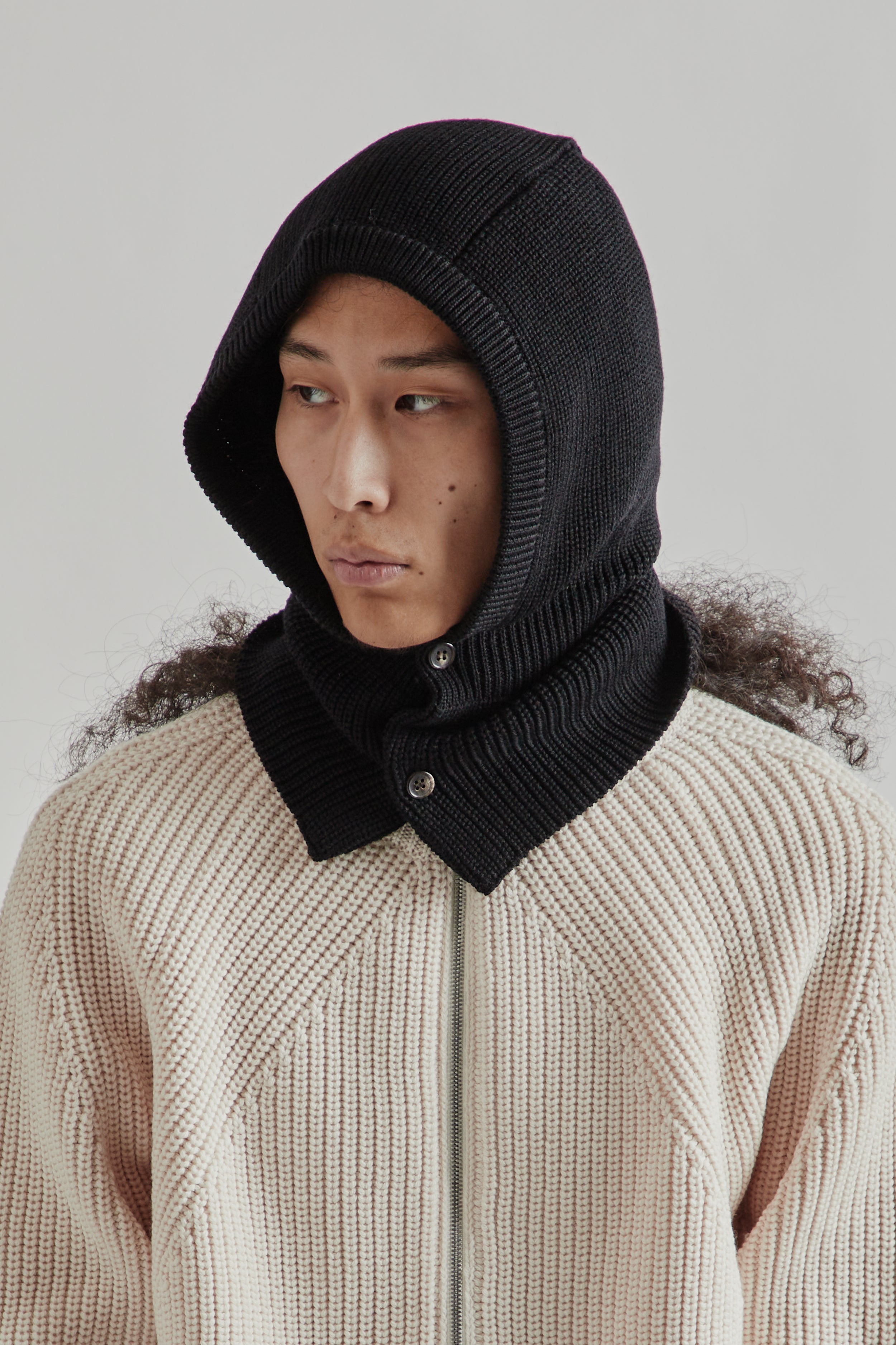 Batoner Solid Wool Balaclava - Black | Wallace Mercantile Shop
