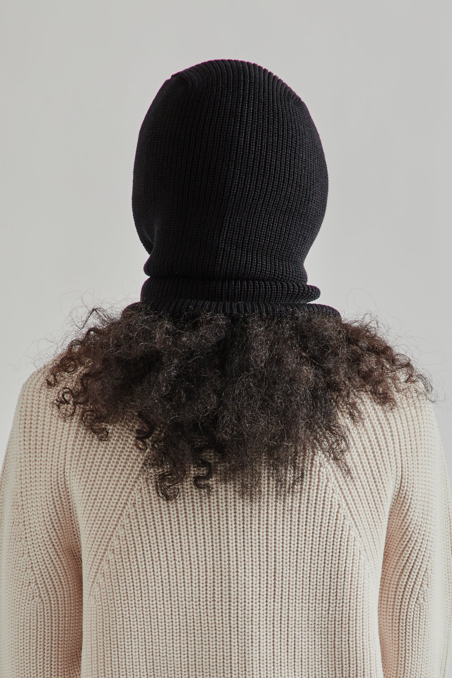 Batoner FW25 Solid Wool Balaclava Black 4