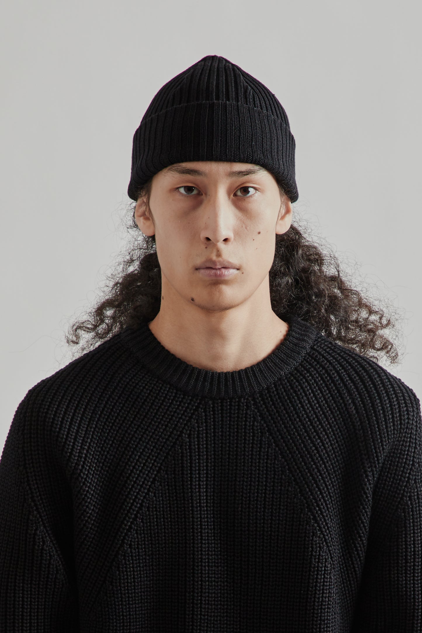 Batoner FW25 Solid Wool Knit Cap Black1