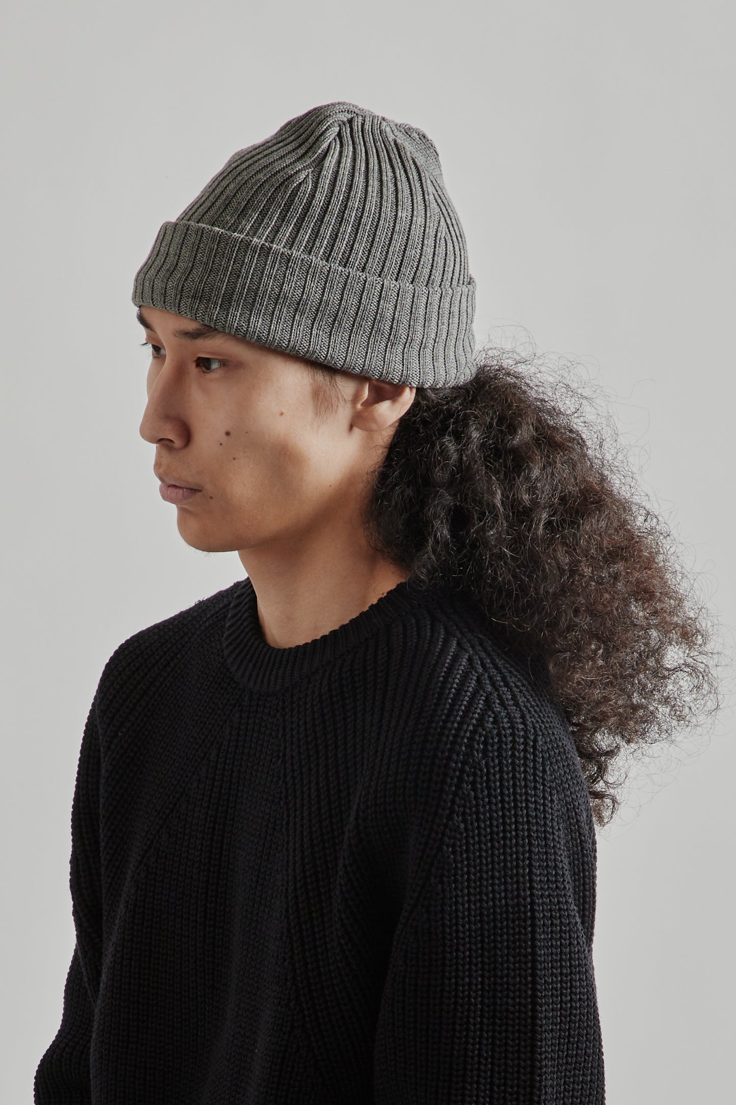 Batoner FW25 Solid Wool Knit Cap Merange Gray6