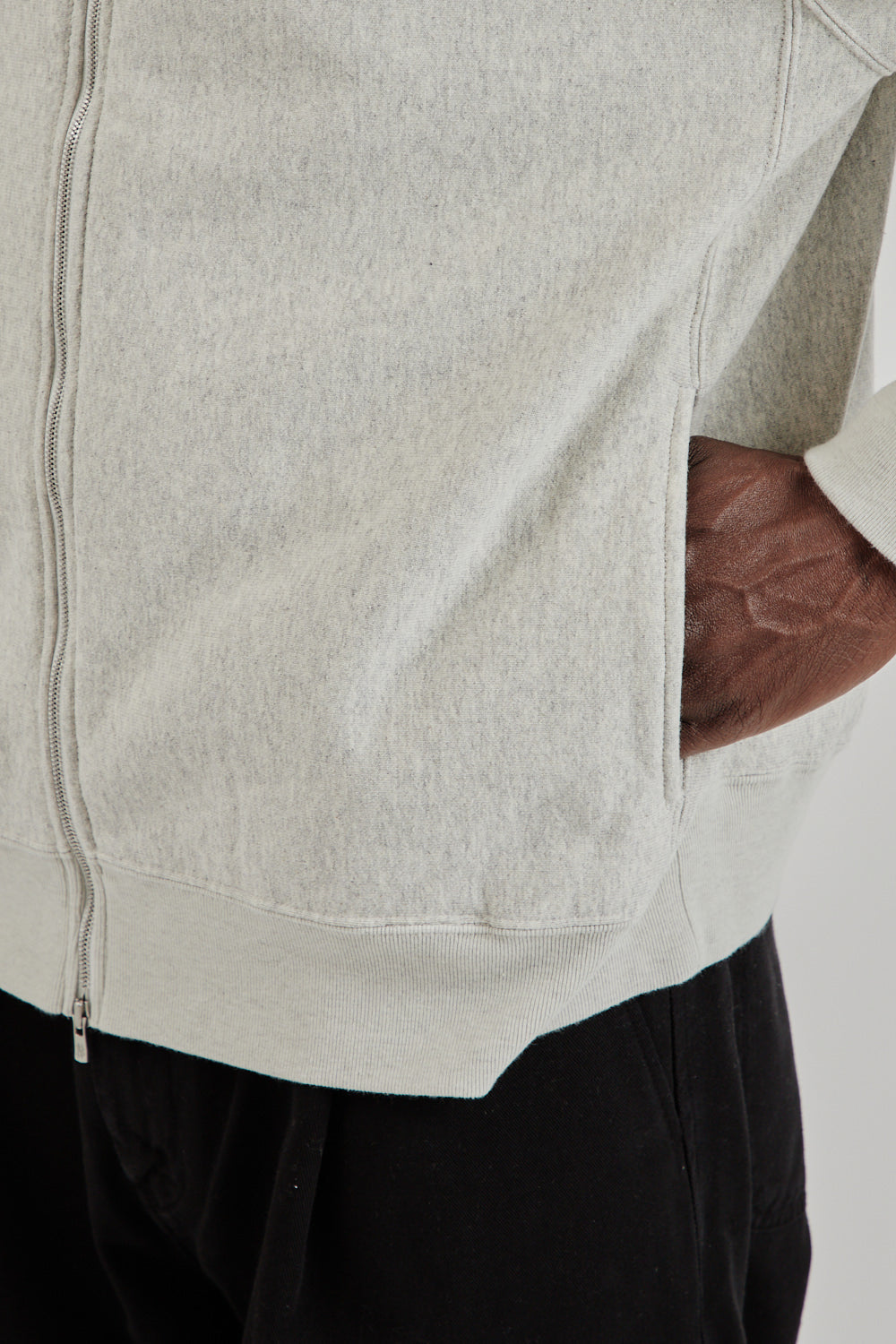 Batoner SS25 Jumberca Urake Zipup Hoodie Heather Gray 10