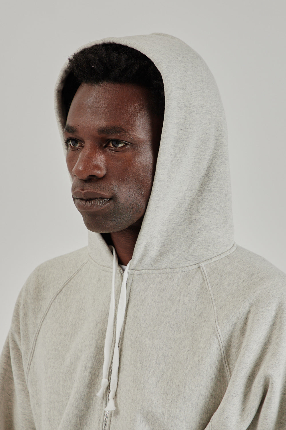 Batoner SS25 Jumberca Urake Zipup Hoodie Heather Gray 11