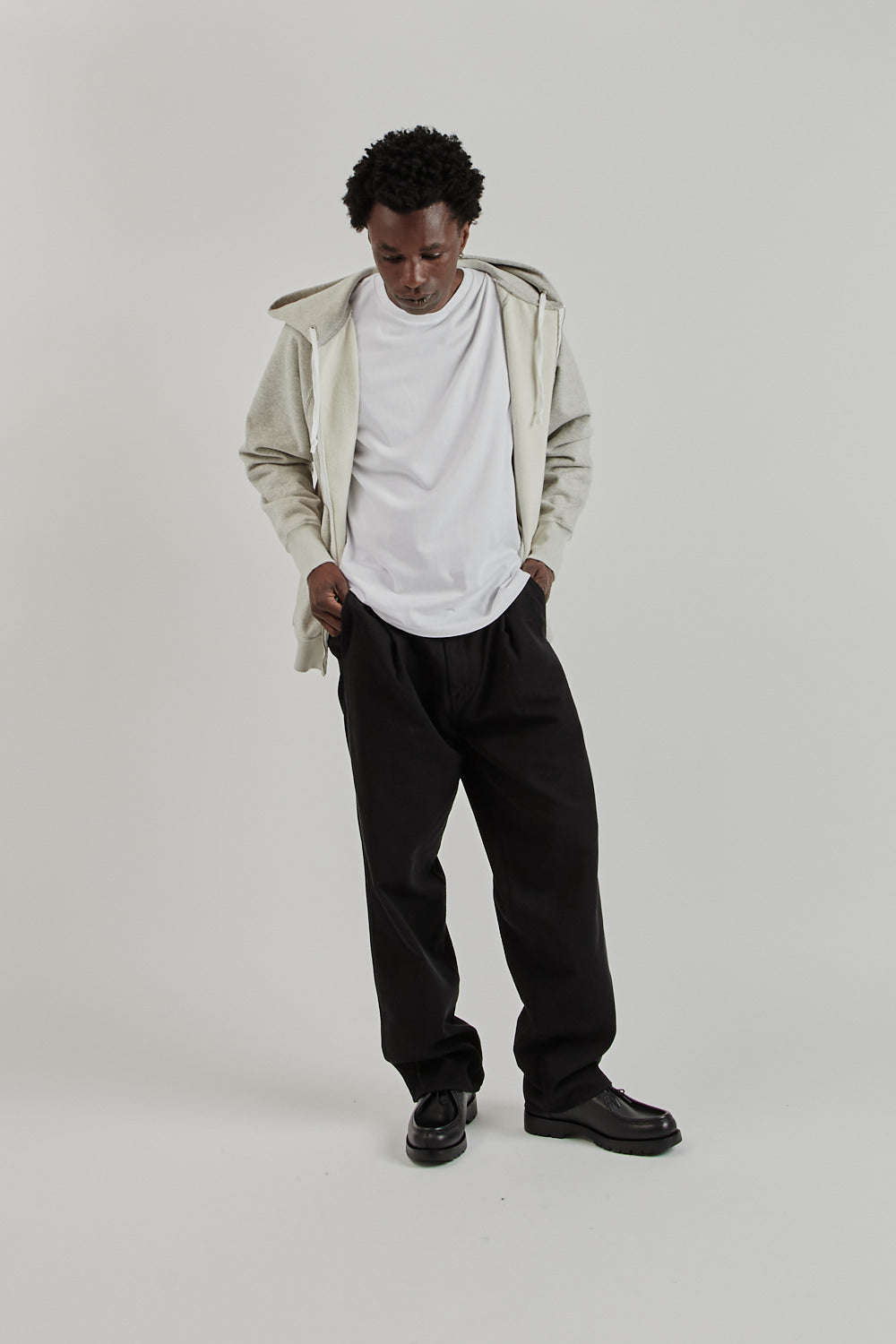 Batoner SS25 Jumberca Urake Zipup Hoodie Heather Gray 13