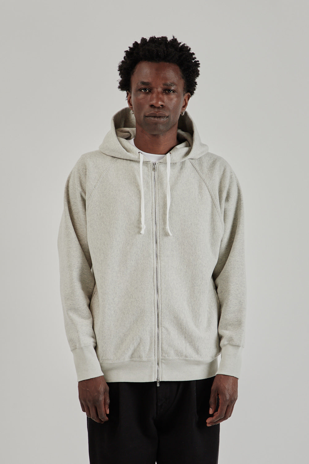 Batoner SS25 Jumberca Urake Zipup Hoodie Heather Gray 2