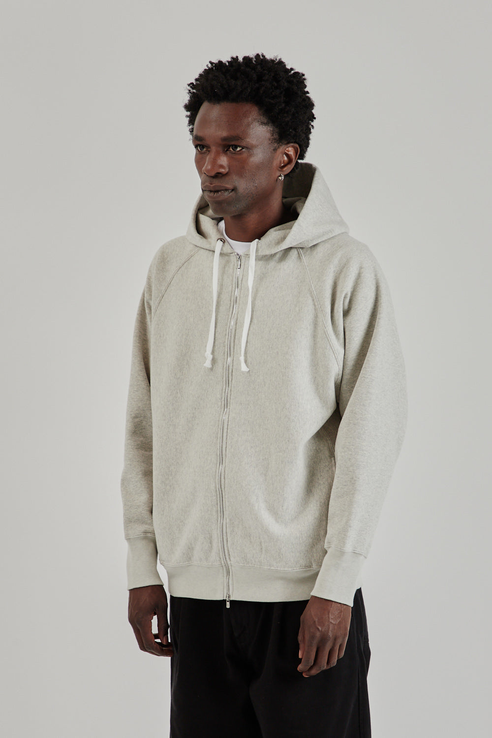 Batoner SS25 Jumberca Urake Zipup Hoodie Heather Gray 3