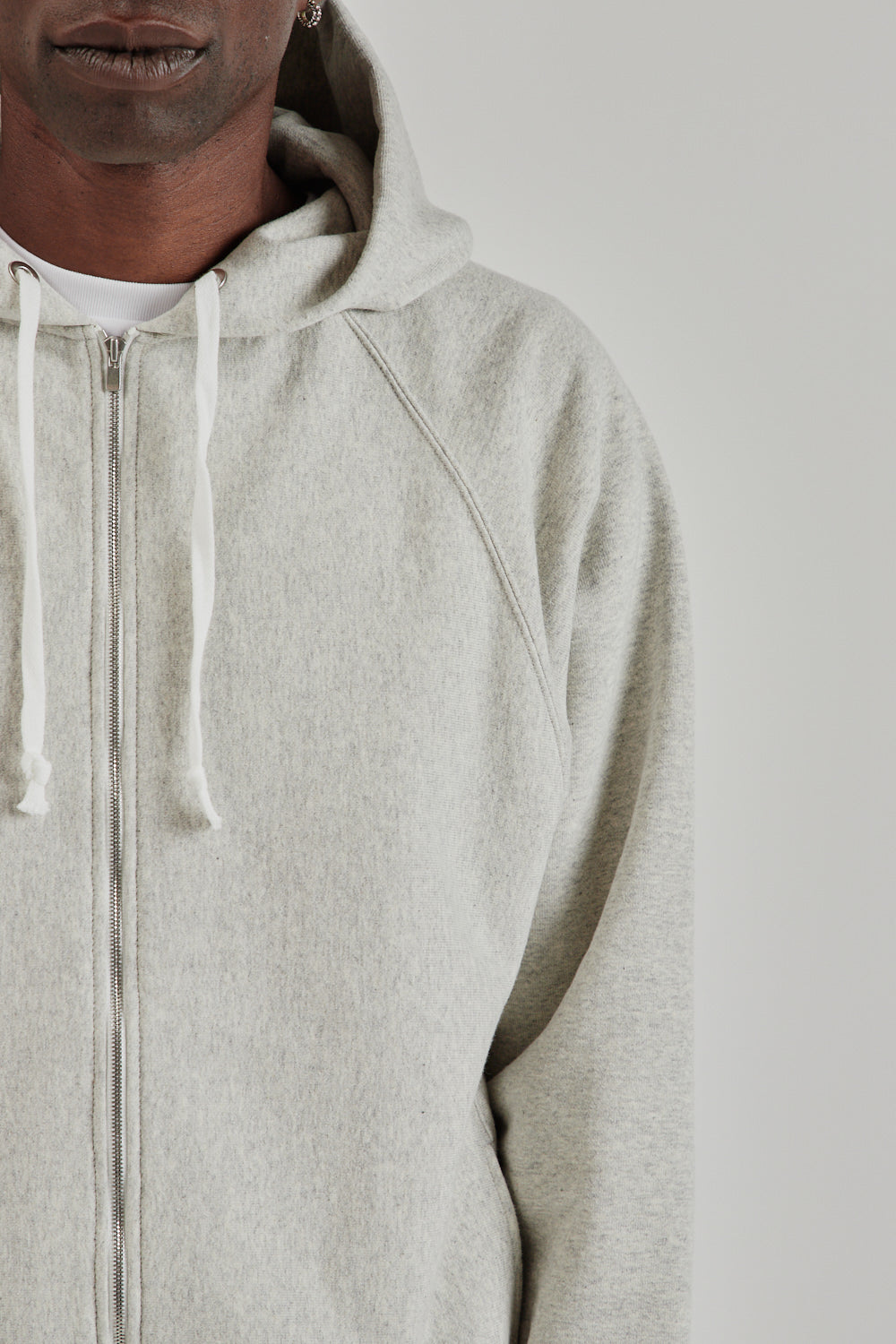 Batoner SS25 Jumberca Urake Zipup Hoodie Heather Gray 7