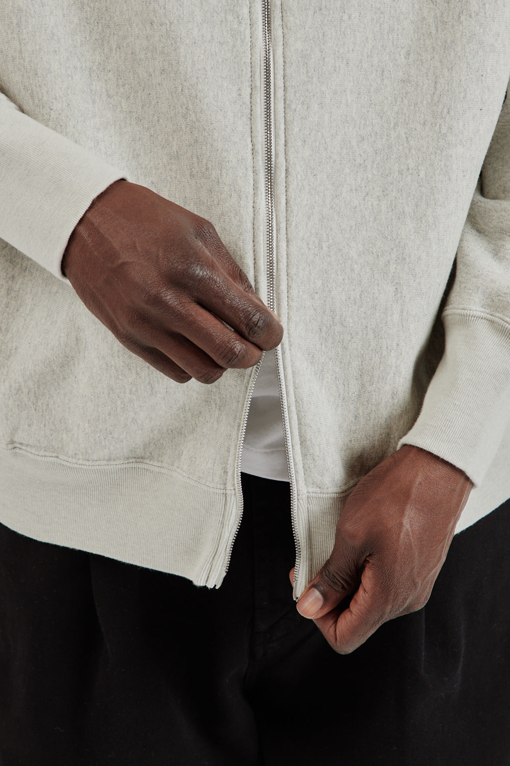 Batoner SS25 Jumberca Urake Zipup Hoodie Heather Gray 9