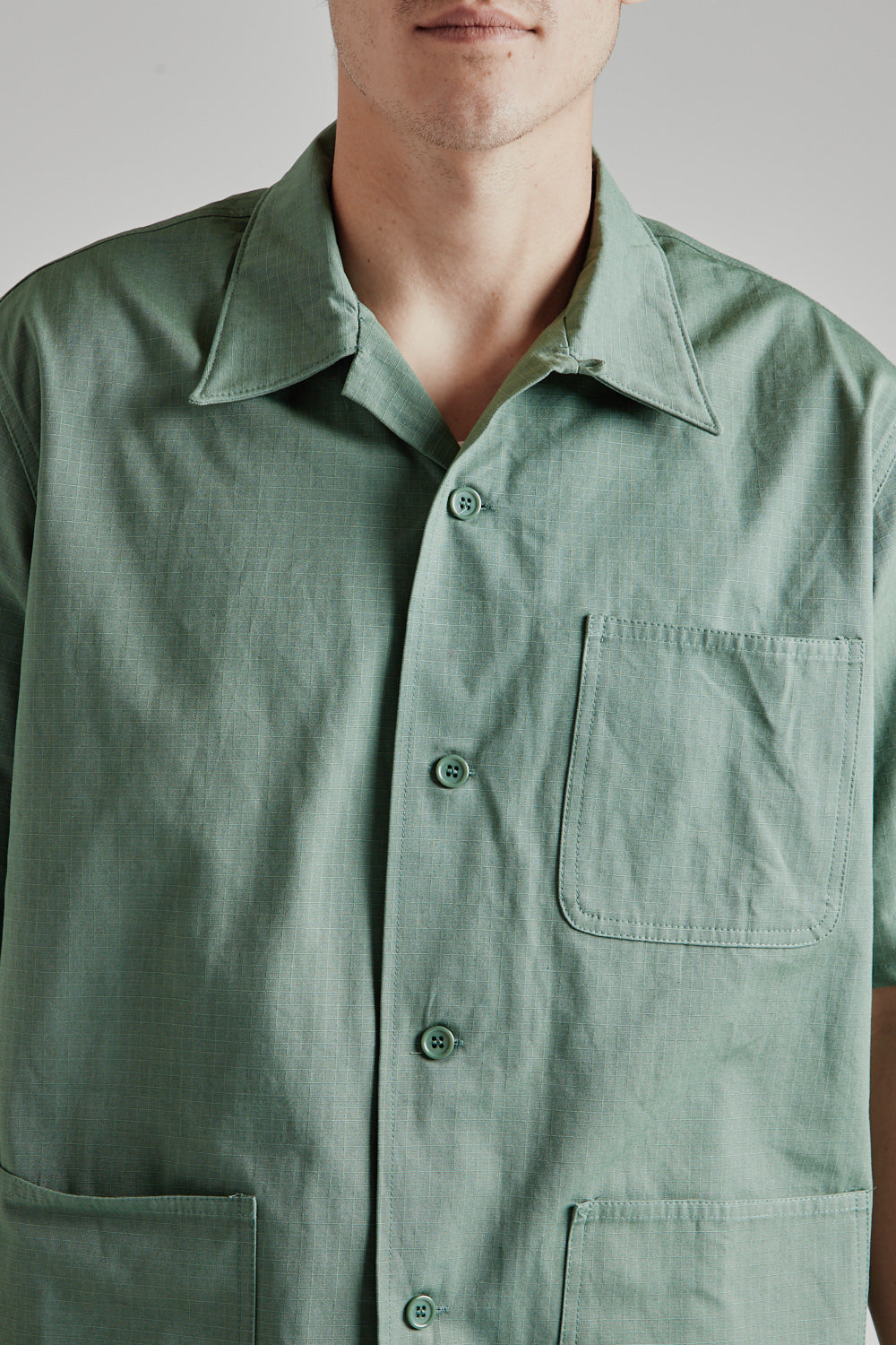 Brother Brother 3 Pocket Shirt in Olive Ripstop