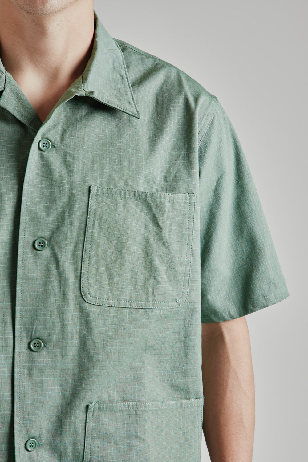 Brother Brother 3 Pocket Shirt in Olive Ripstop
