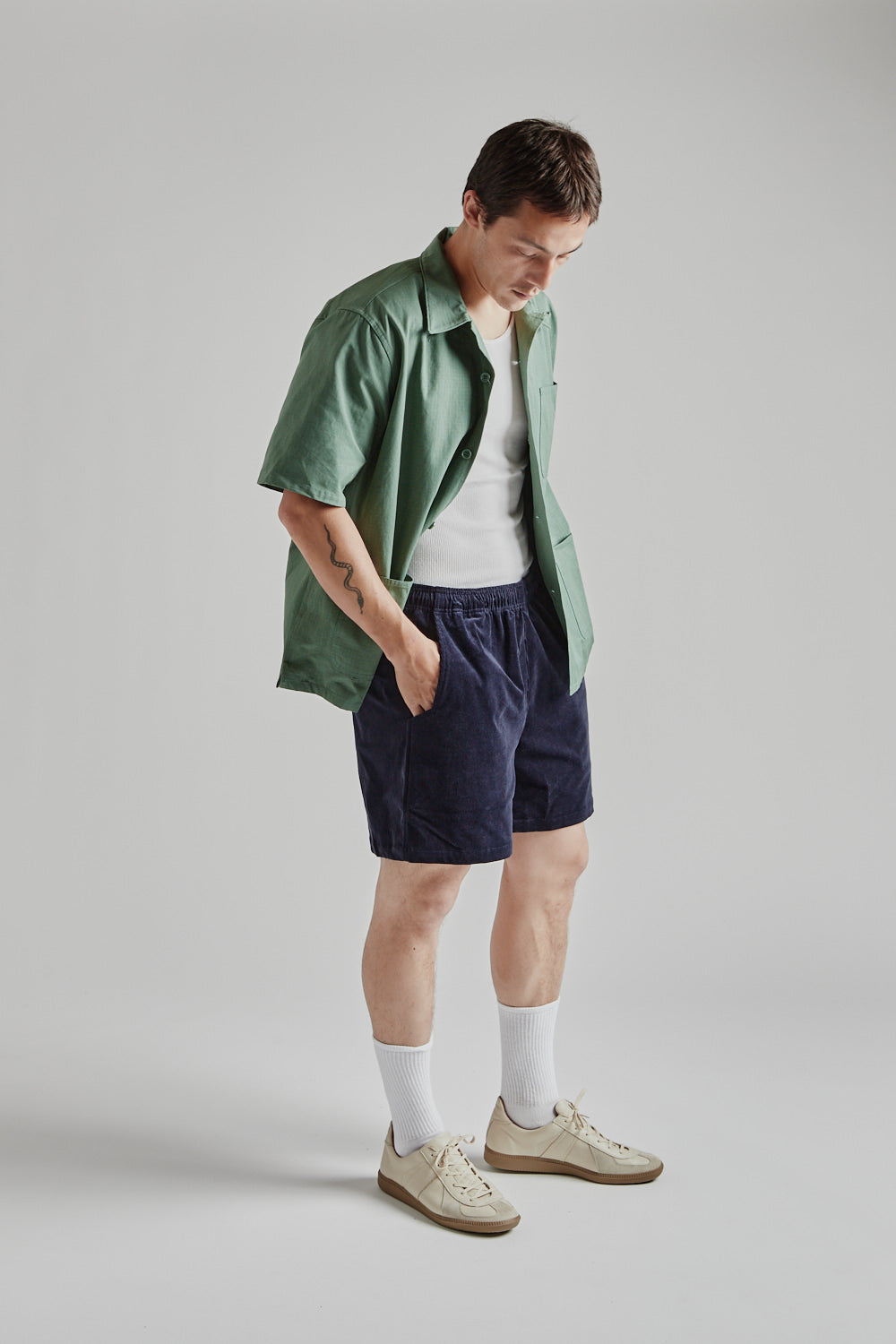 Brother Brother 3 Pocket Shirt in Olive Ripstop