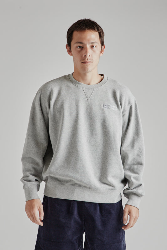 Brother Brother Standard Crew Neck in Heather Gray