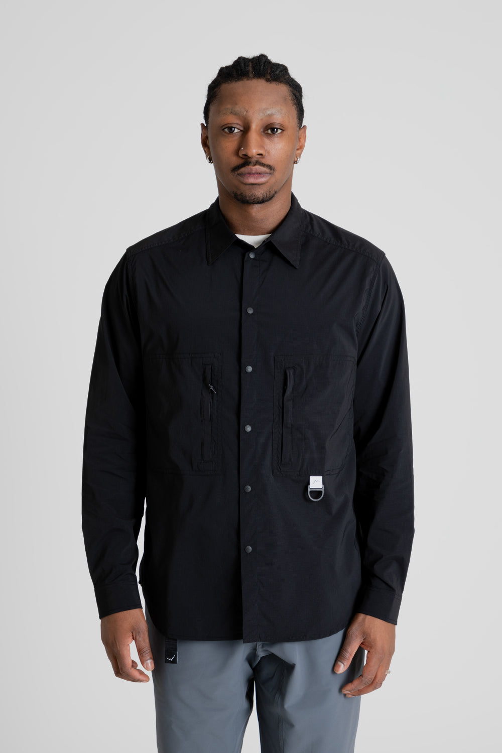 Stretch Nylon Hiker Shirt - Black