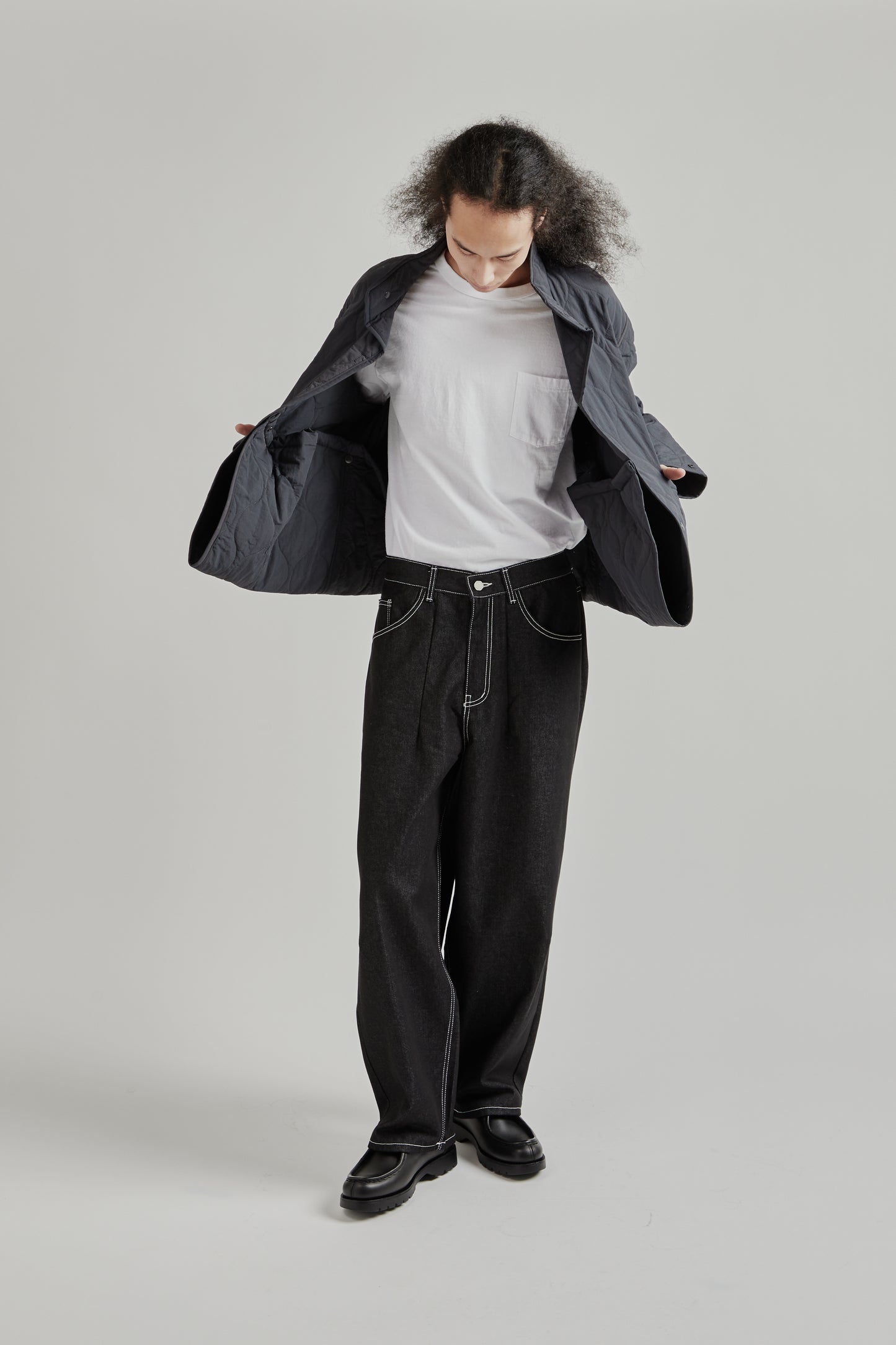 Convertible Padded Coat - Grey