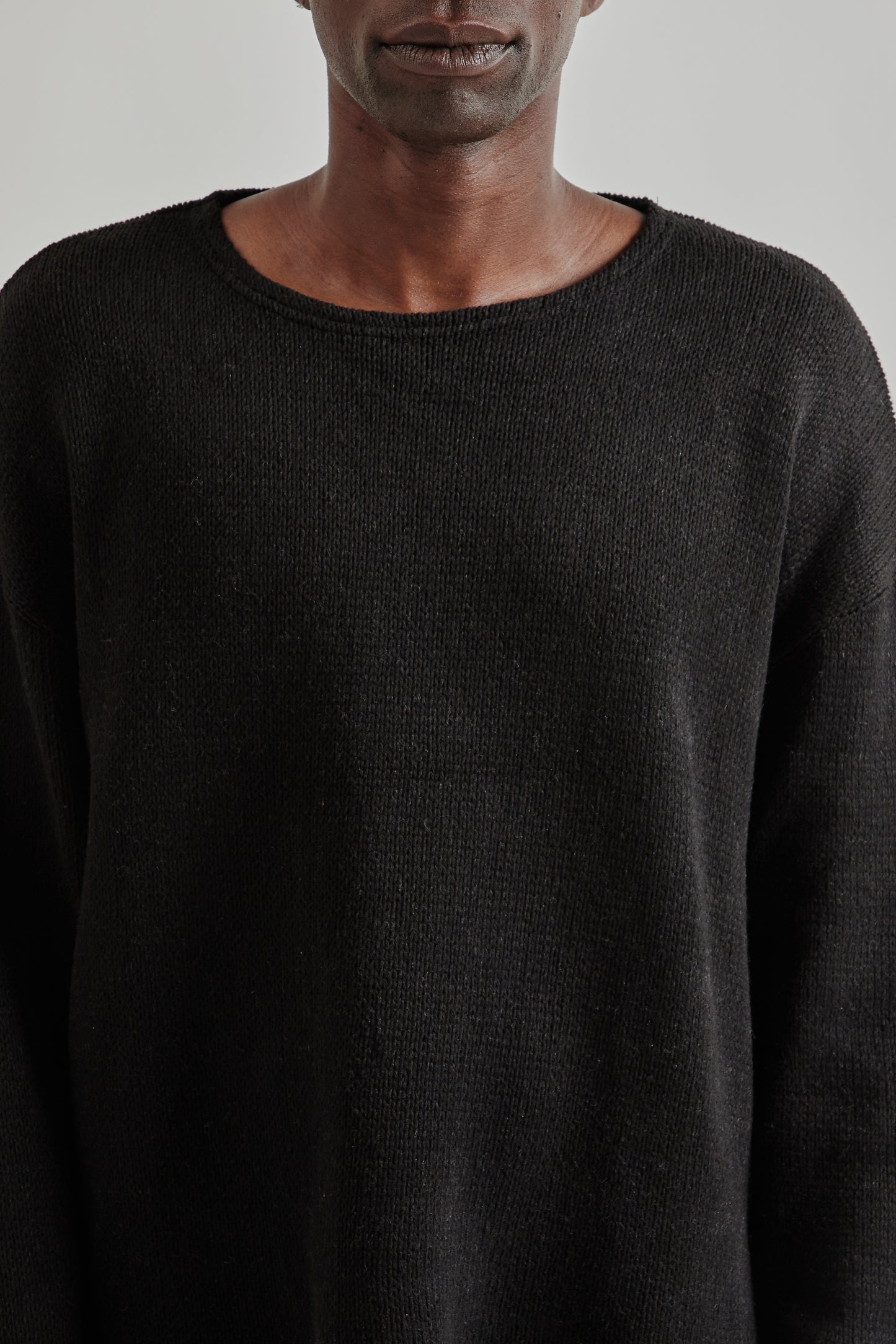 Estudio Niksen FW25 Crochet Boxy Sweater Black 6
