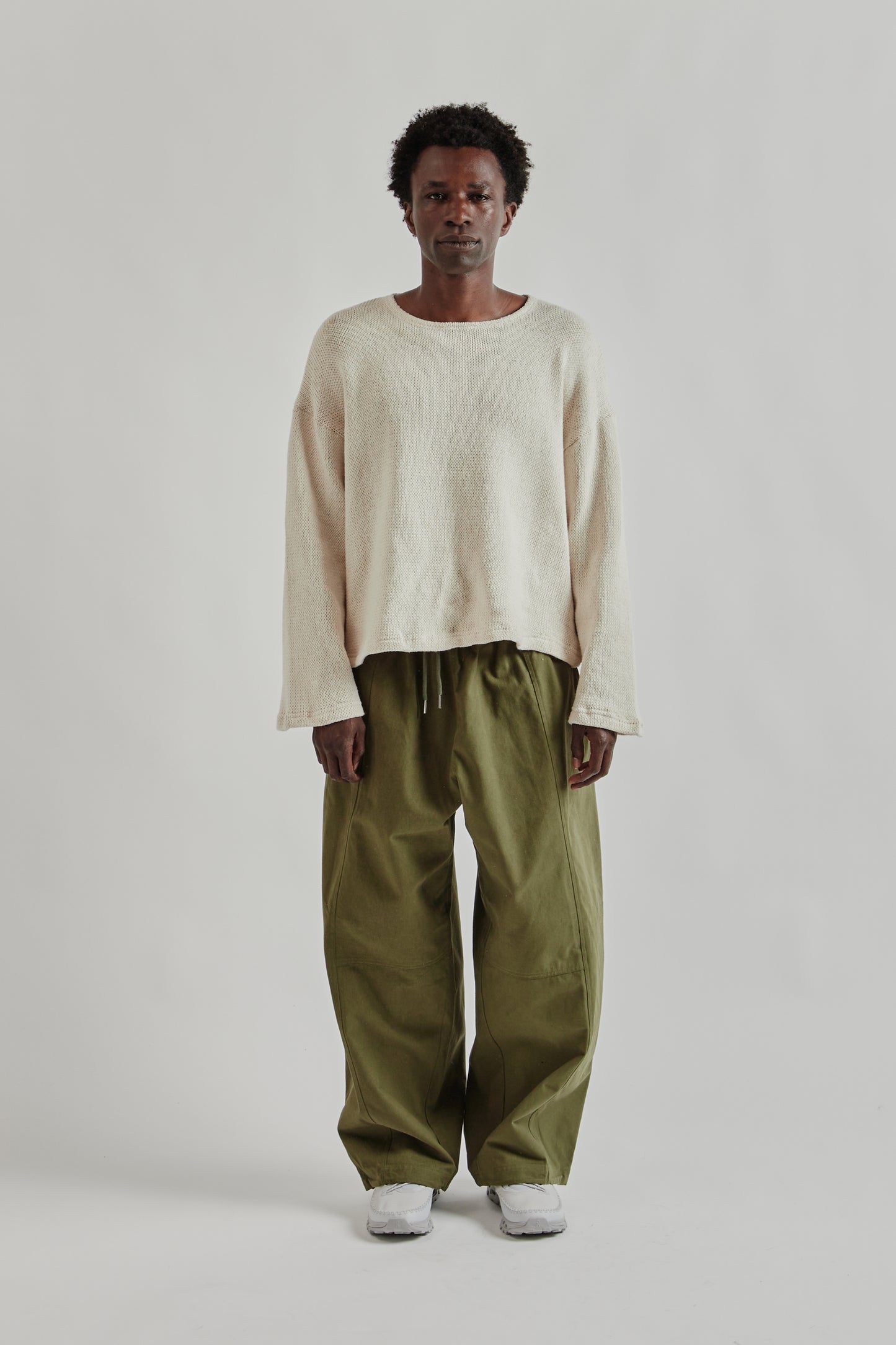 Estudio Niksen FW25 Crochet Boxy Sweater Ivory 1