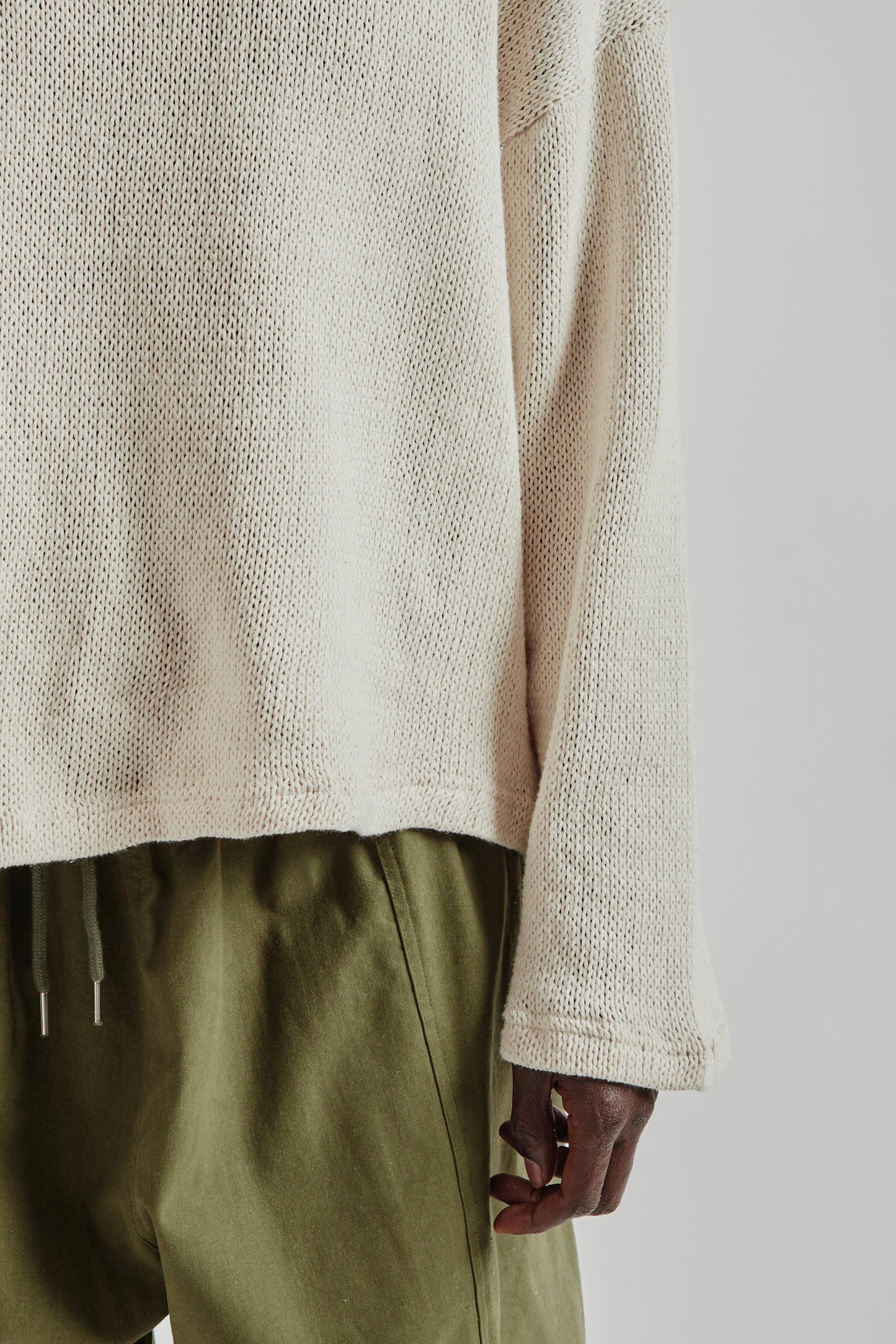 Estudio Niksen FW25 Crochet Boxy Sweater Ivory 8