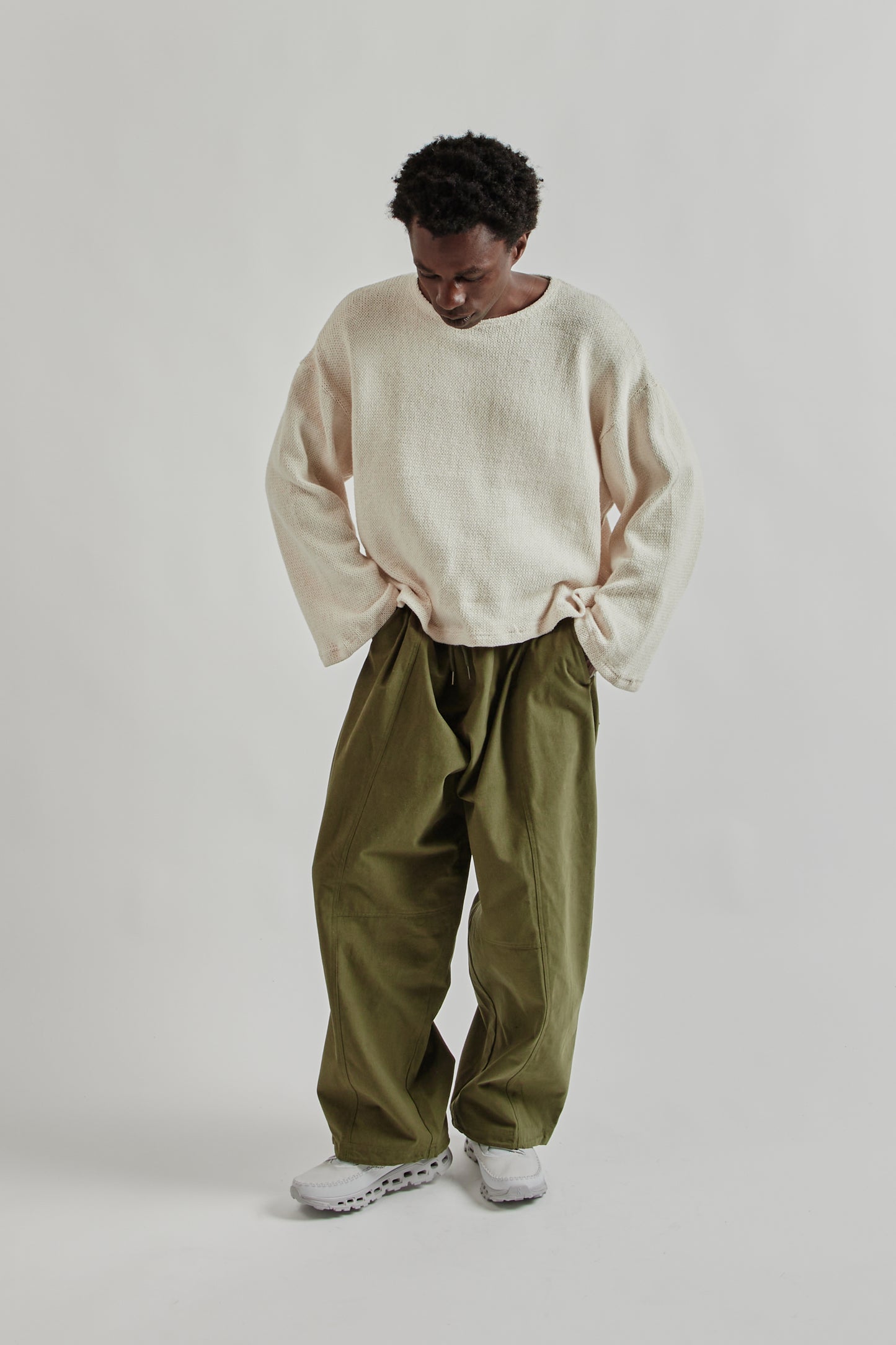 Estudio Niksen FW25 Crochet Boxy Sweater Ivory 9