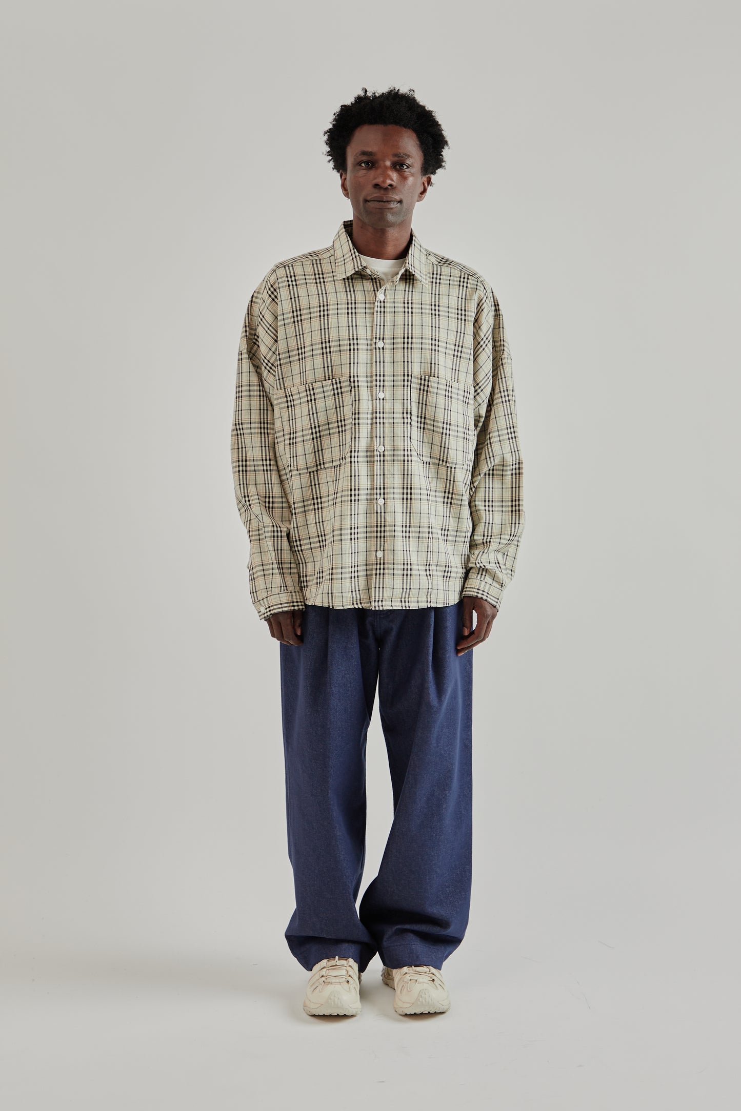 Estudio Niksen FW25 Dart Oxford Shirt Checkered1