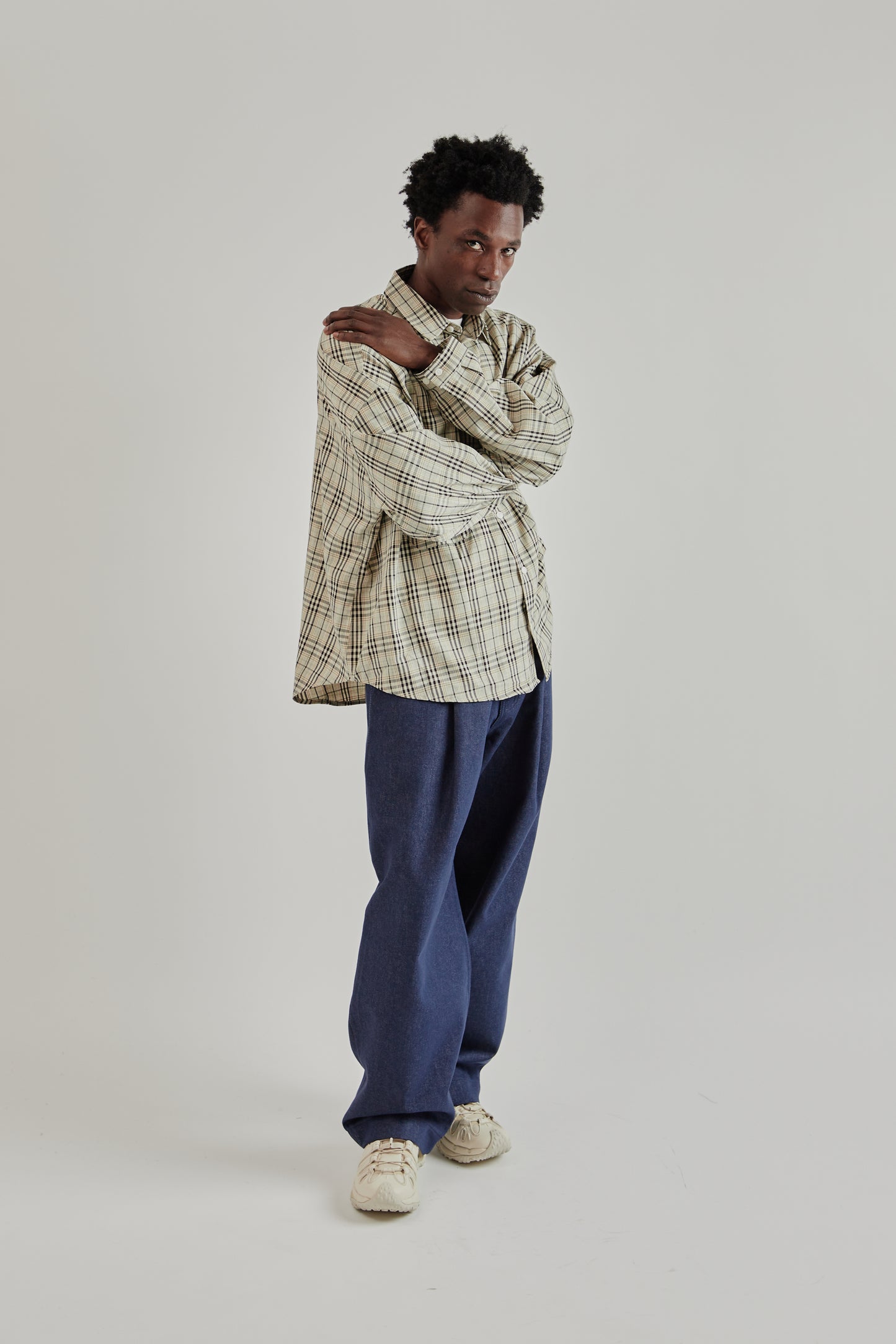 Estudio Niksen FW25 Dart Oxford Shirt Checkered10