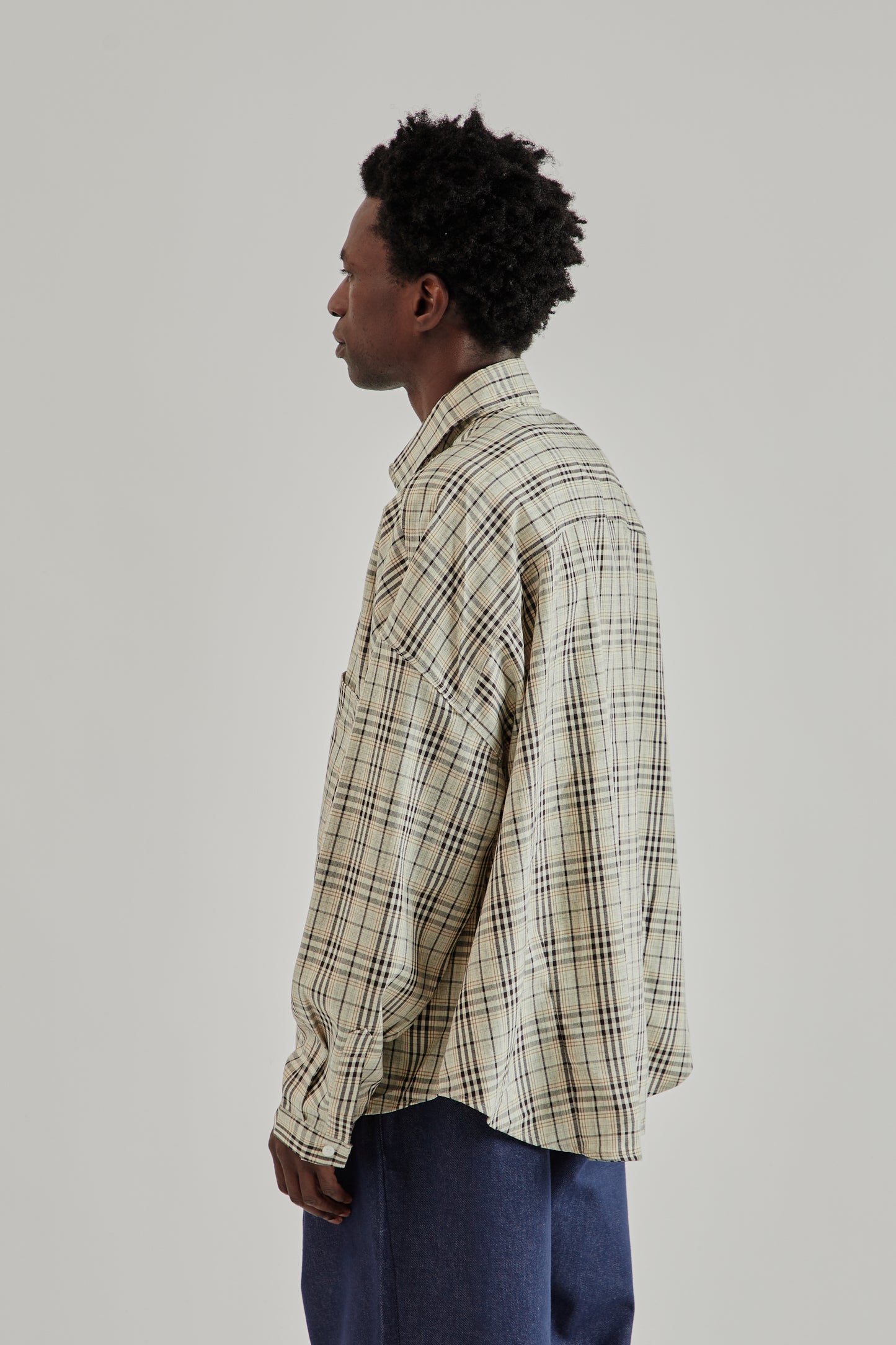 Estudio Niksen FW25 Dart Oxford Shirt Checkered4